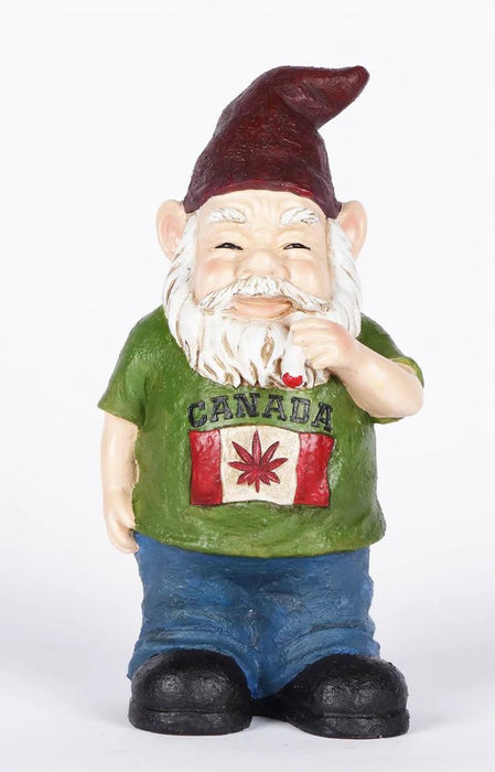 STATUE DE GNOME CANADIEN FUMANT