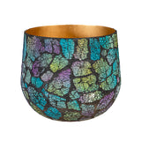 CACHE-POT EN MOSAIQUE DE VERRE