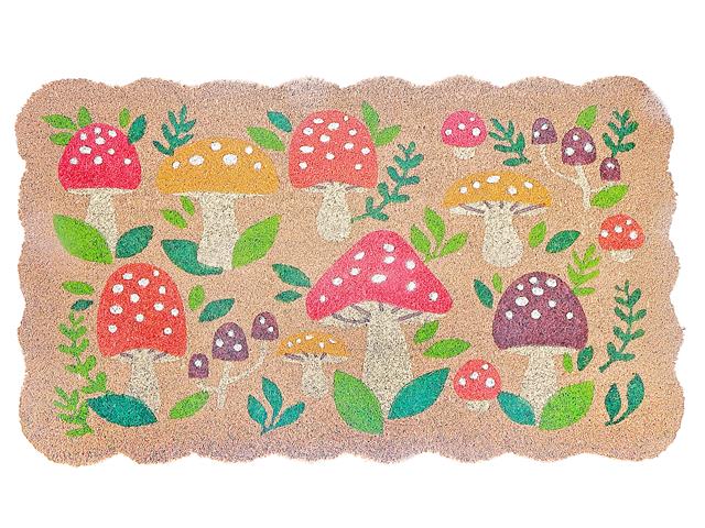 TAPIS EN FIBRE DE COCO - CHAMPIGNON DE BIENVENUE