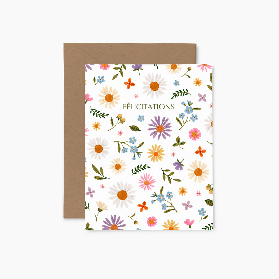 Confettis "Félicitations" | Carte de voeux