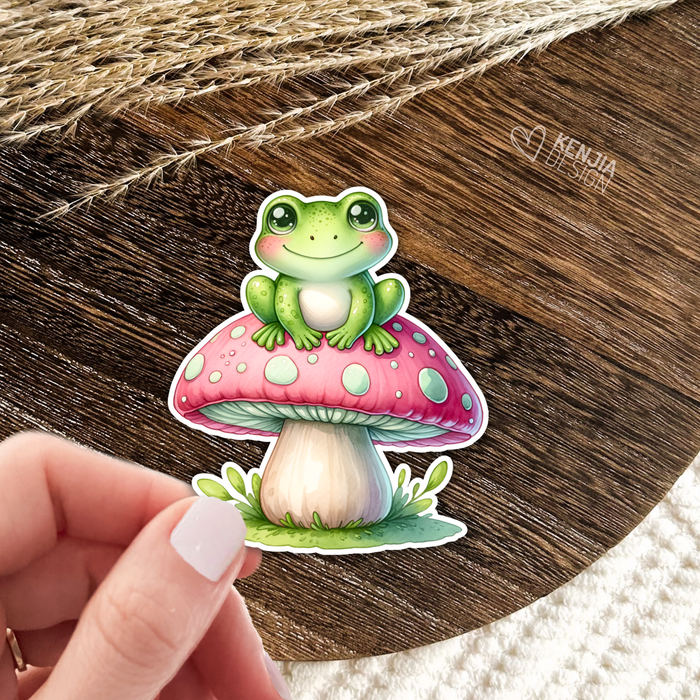 AUTOCOLLANT - GRENOUILLE