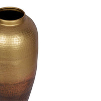 VASE SUR PIED EN LAITON MARTELÉ SELINA DÉCOR INTÉRIEUR ÉLÉGANT