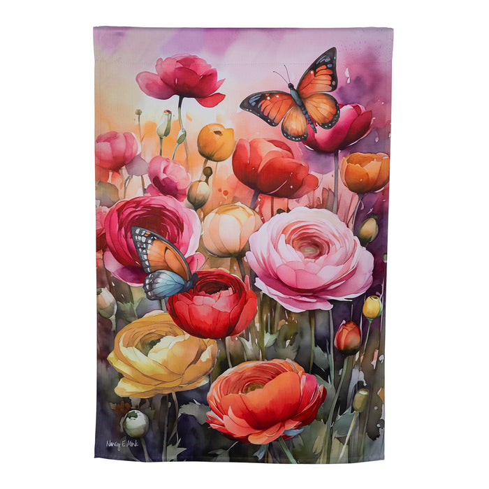 DRAPEAU DÉCORATIF - JARDIN AU CRÉPUSCULE