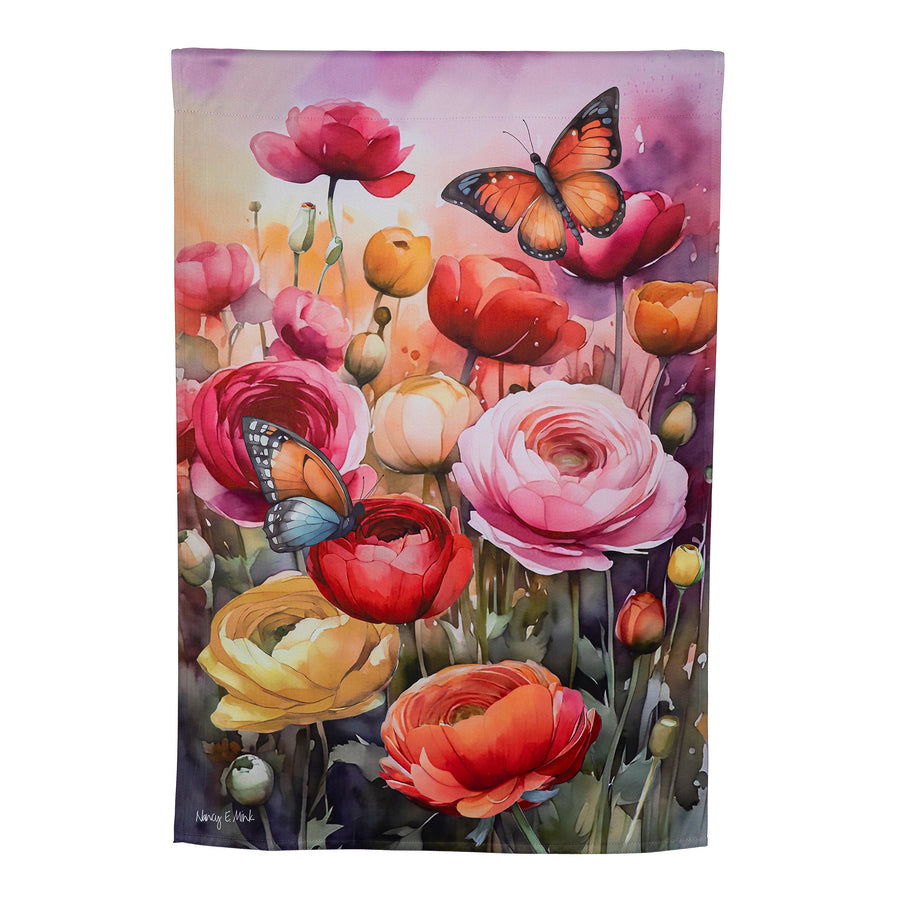DRAPEAU DÉCORATIF - JARDIN AU CRÉPUSCULE