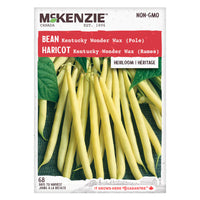SEMENCES DE LEGUMES: HARICOT - KENTUCKY WONDER WAX (RAMES)