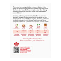 SEMENCES DE LEGUMES: HARICOT - ROYAL BURGUNDY (NAIN)