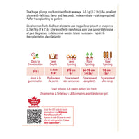 SEMENCES DE LEGUMES BIO: TOMATE - DELICIEUSE