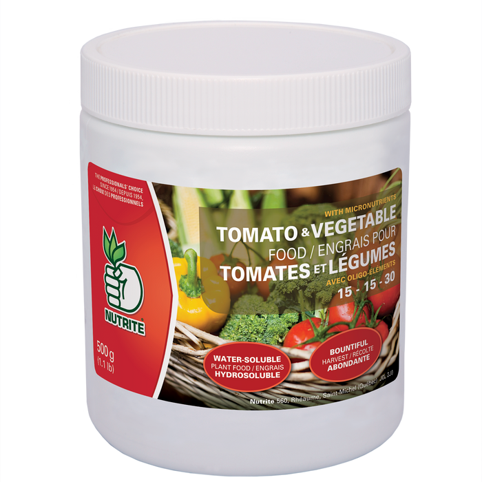 ENGRAIS HYDROSOLUBLE - TOMATES ET LÉGUMES 15-15-30