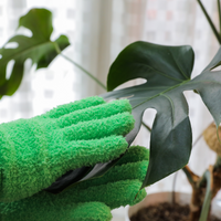 LEAF SHINNING MICROFIBER GLOVES