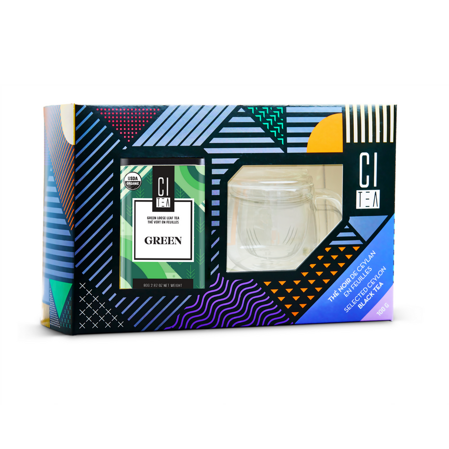 THÉ VERT PREMIUM AVEC TASSE INFUSION CADEAU SERENITE