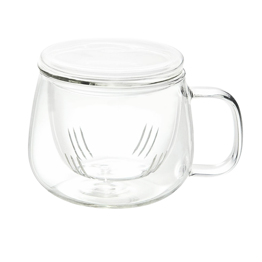 TEA INFUSION GLASS CUP WITH INFUSER FOR LOOSE TEA