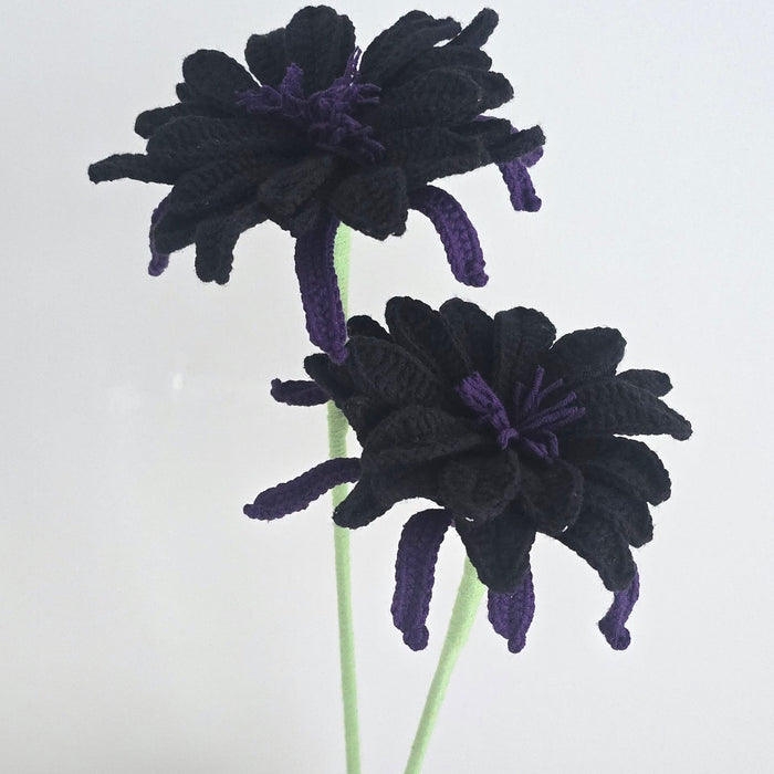 FLEUR EN CROCHET BLACK LOTUS