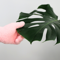 LEAF SHINNING MICROFIBER GLOVES