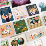 MINI CARTE POP-UP - DAHLIAS ET ABEILLES