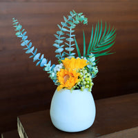 BOUQUET FLEURS ARTIFICIELLES ETE CHALEUREUX RUSTIQUE INTEMPOREL 26X14 DECOR MODERNE