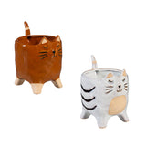 CACHE-POT EN CÉRAMIQUE - CHAT