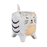 CACHE-POT EN CÉRAMIQUE - CHAT