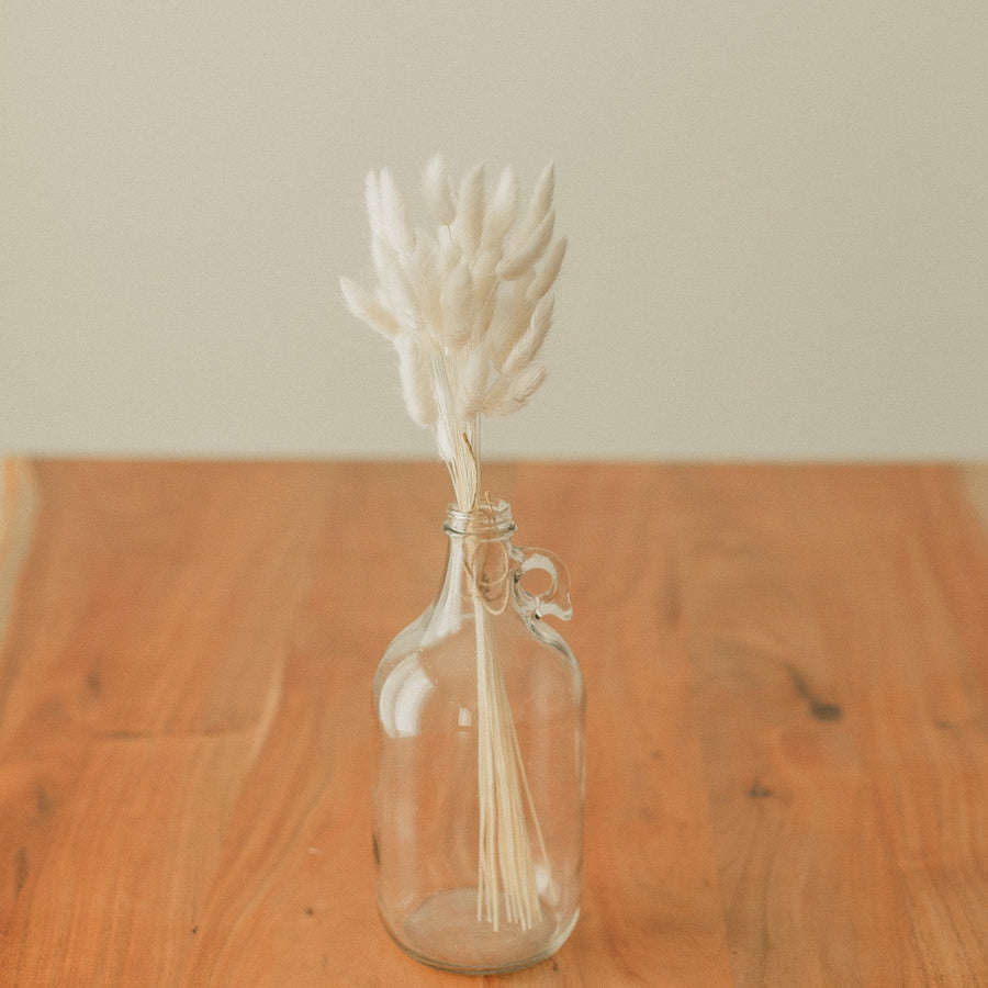 TRANSPARENT GLASS JUG VASE