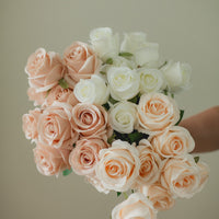 BOUQUET DE 9 ROSES ARTIFICIELLES