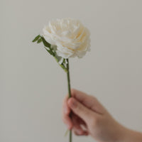 ROSE ANGLAISE ARTIFICIELLE SUR TIGE