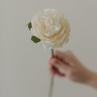 ROSE ANGLAISE ARTIFICIELLE SUR TIGE