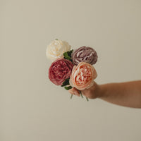 ROSE ANGLAISE ARTIFICIELLE SUR TIGE