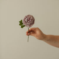 ROSE ANGLAISE ARTIFICIELLE SUR TIGE