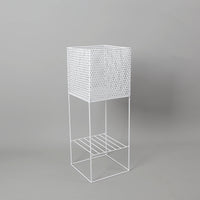 PLANTEUR SURÉLEVÉ EN MÉTAL BLANC POUR PLANTES INTÉRIEUR