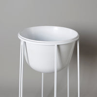 POT SURÉLEVÉ MÉTALIQUE FAZEL BLANC PLANTES DÉCOR INTÉRIEURMODERNE ESTHÉTIQUE