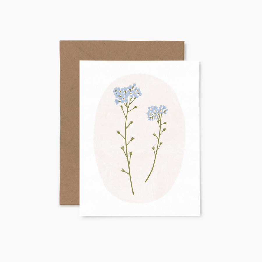 Forget-me-not Sprigs | Greeting Card