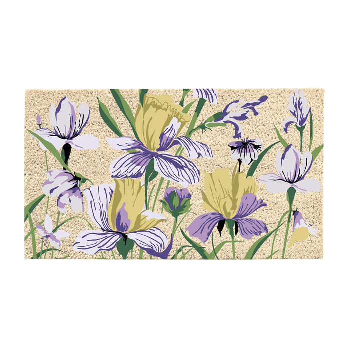 TAPIS EN FIBRE DE COCO - LILAS DORÉ