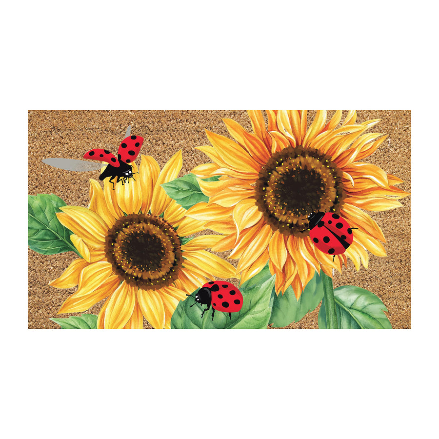 TAPIS EN COQUE DE COCO - TOURNESOL