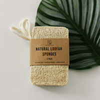LOT DE 3 ÉPONGES EN LOOFAH NATUREL