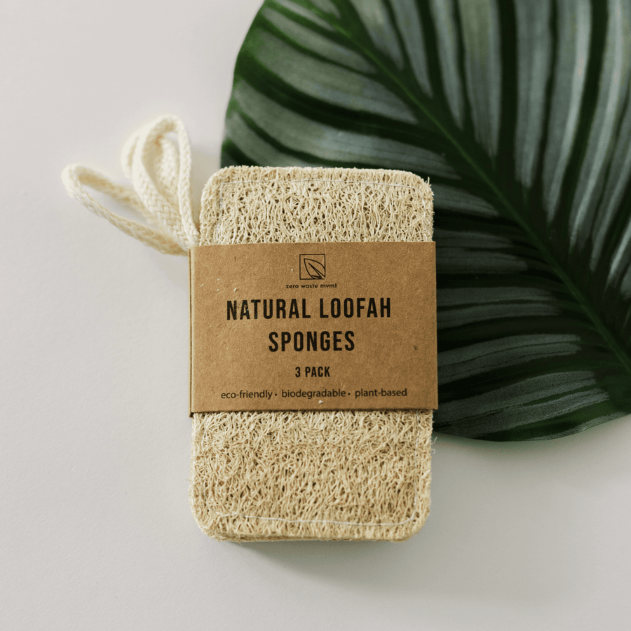 LOT DE 3 ÉPONGES EN LOOFAH NATUREL