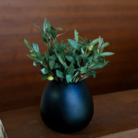 SOPHISTICATED ARTIFICIAL OLIVE BOUQUET RUSTIC SILHOUETTE INTERIOR DECOR SET OF 3