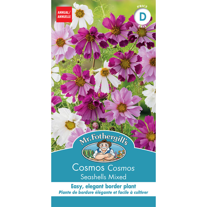 SEMENCES DE FLEURS: COSMOS - SEASHELLS MIXED