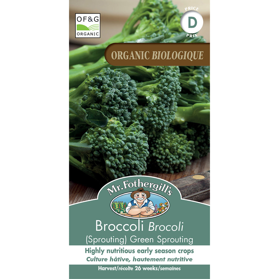 SEMENCES DE LEGUMES BIO: BROCOLI - GREEN SPROUTING