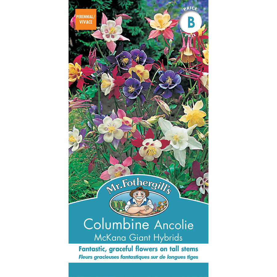 FLOWER SEEDS: COLUMBINE - MCKANA GIANT HYBRIDS