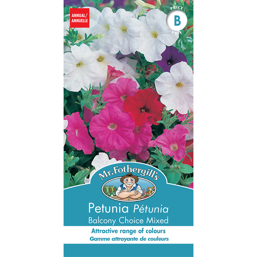 SEMENCES DE FLEURS: PÉTUNIA - BALCONY CHOICED MIXED