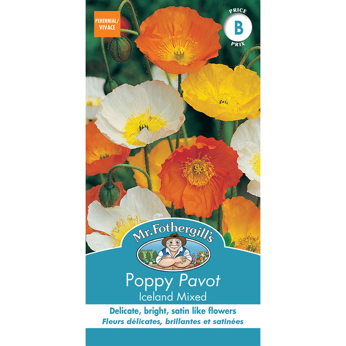SEMENCES DE FLEURS: PAVOT - ICELAND MIXED