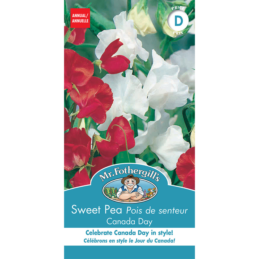 FLOWER SEEDS: SWEET PEA - CANADA DAY