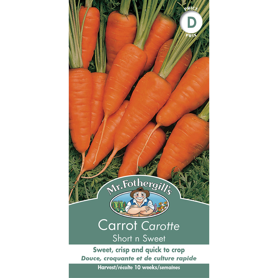 SEMENCES DE LEGUMES: CAROTTE - SHORT `N SWEET