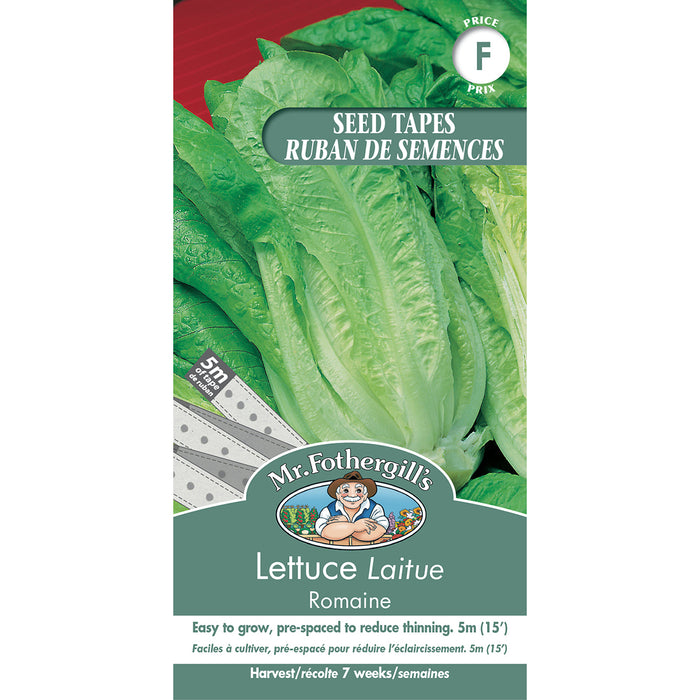 SEMENCES DE LEGUMES: LAITUE - ROMAINE (RUBAN)