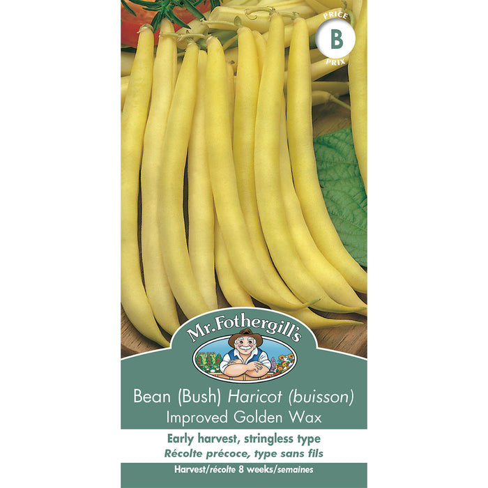 SEMENCES DE LEGUMES: HARICOT (BUISSON) - IMPROVED GOLDEN WAX