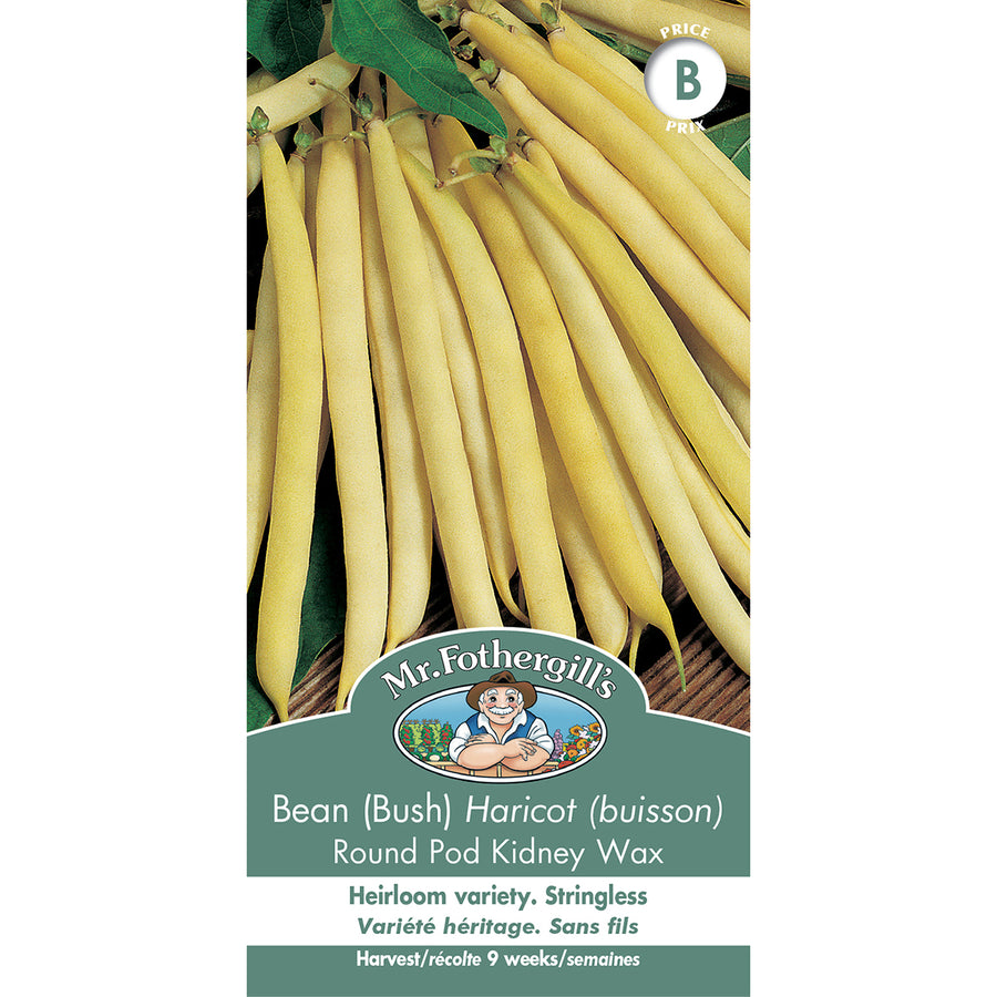SEMENCES DE LEGUMES: HARICOT (BUISSON) - ROUND POD KIDNEY WAX