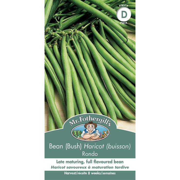 SEMENCES DE LEGUMES: HARICOT - DWARF RONDO (BUISSON)