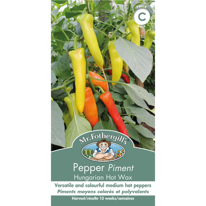 SEMENCES DE LEGUMES: PIMENT - HUNGARIAN HOT WAX
