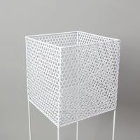 PLANTEUR SURÉLEVÉ EN MÉTAL BLANC POUR PLANTES INTÉRIEUR