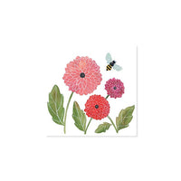 MINI CARTE POP-UP - DAHLIAS ET ABEILLES
