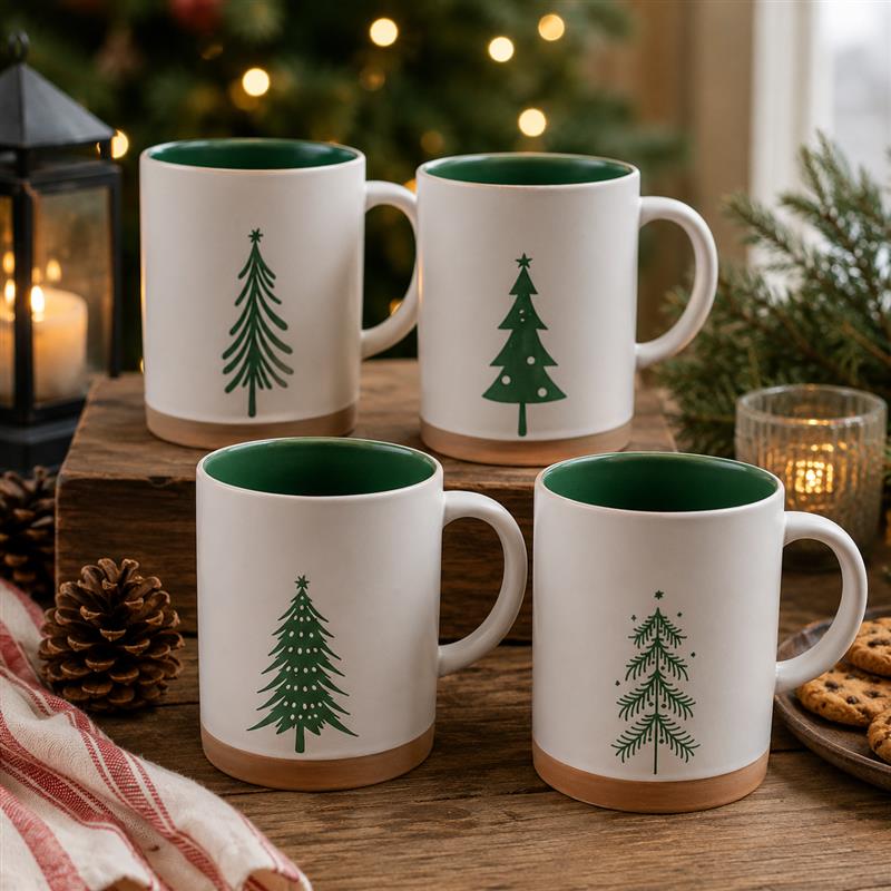 XL MUG WITH TREE DECORATION